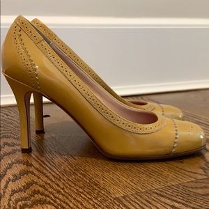 Kate Spade pumps, butterscotch, size 8.